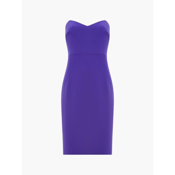 French Connection Echo Crepe Midi Dress in Cobalt Violet – Size 0 - NWT - Picture 3 of 9